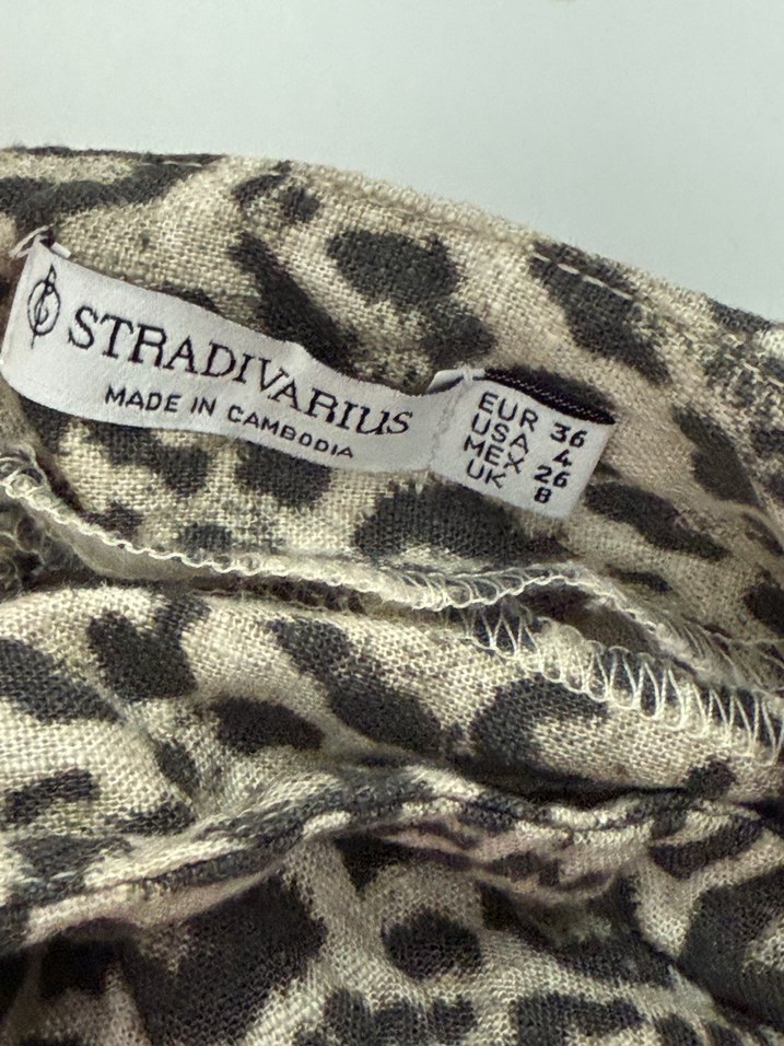 Stradivarius leopar desenli etek - Görsel 3