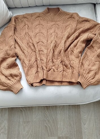 Örmeli triko kazak - Görsel 14