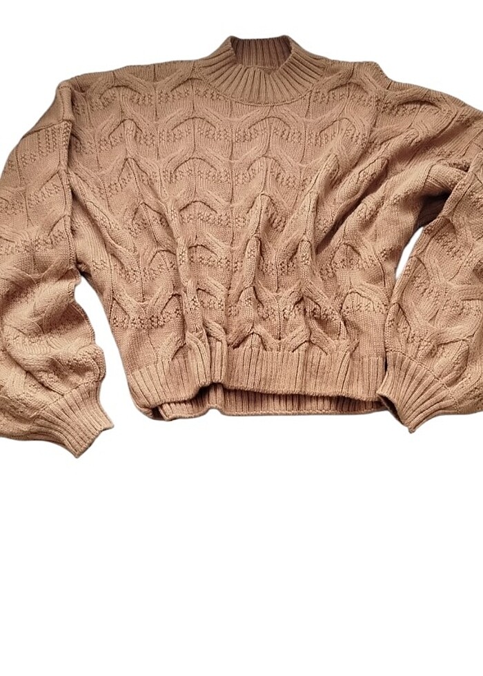 Örmeli triko kazak - Görsel 3