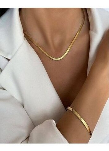 İtalyan yassı ezme çelik kolye? - Görsel 2