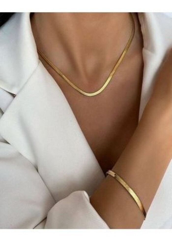 İtalyan yassı ezme çelik kolye? - Görsel 2