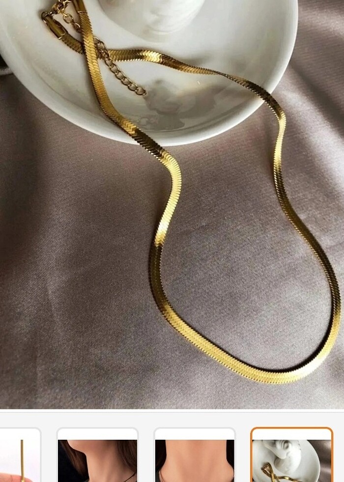 İtalyan yassı ezme çelik kolye? - Görsel 4