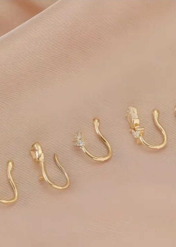 Altın tonlu burun kilipsi - Görsel 3