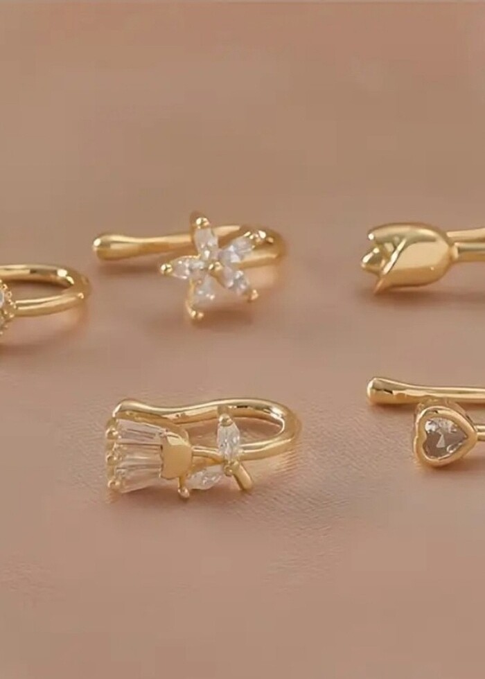 Altın tonlu burun kilipsi - Görsel 4