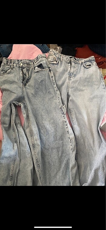İkili jean-baggy pantalon