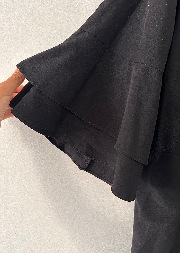 BÜYÜK BEDEN SİYAH ELBİSE - Görsel 4