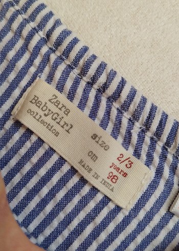 24-36 Ay Beden Zara Nakışlı Kız Çocuk Elbise
