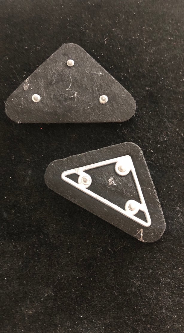 Siyah Vintage Erkek Biker Rozetleri - Görsel 2