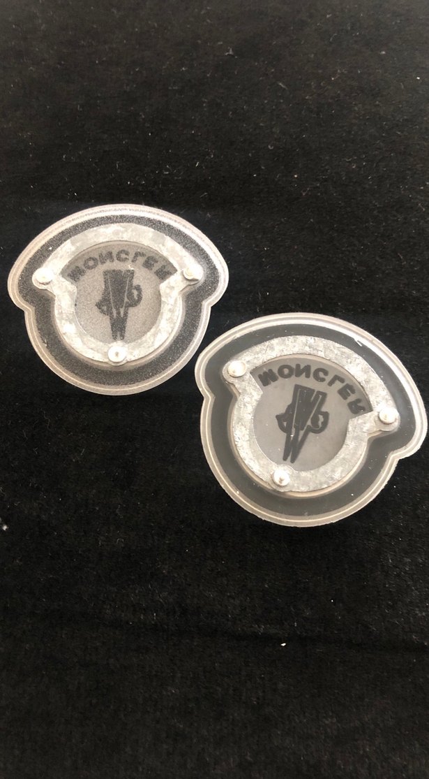 Moncler Erkek Siyah Gri Biker Rozet - Görsel 2