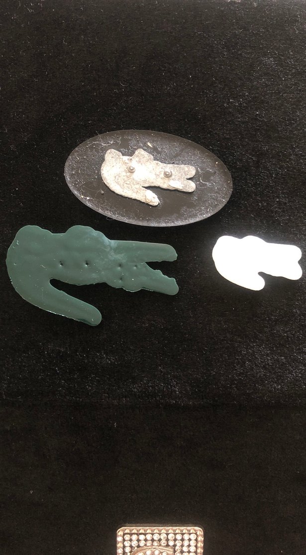 Siyah Erkek Biker Rozet Seti - Görsel 2