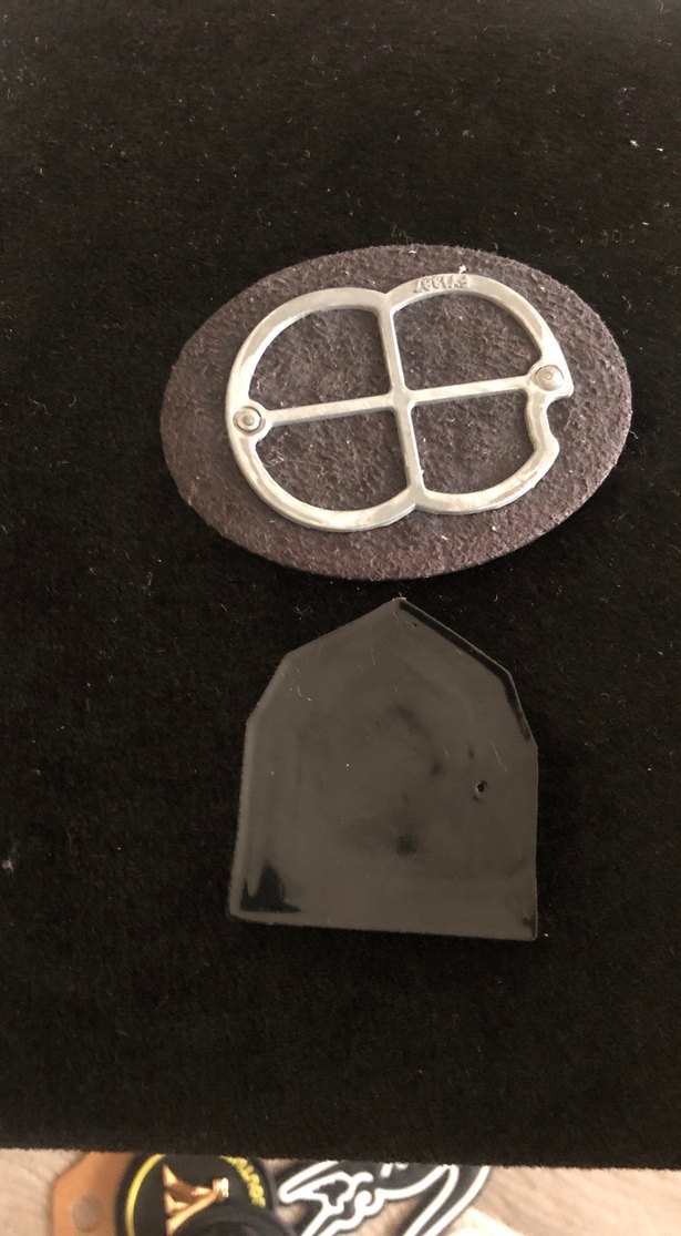 Erkek Vintage Altın Renkli Biker Rozet - Görsel 2