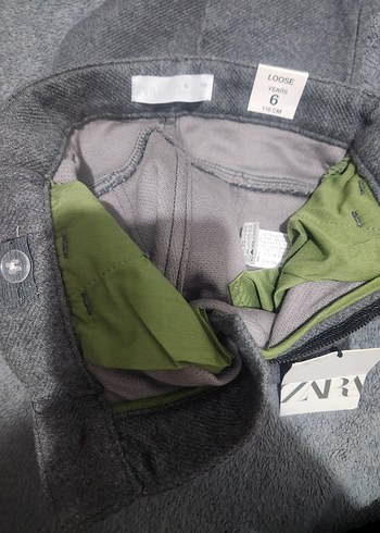 6 Yaş Beden gri Renk Zara yünlü çoçuk pantolonu
