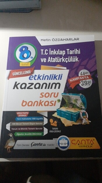 8. Sınıf Çanta Yayınları İnkılap Tarihi ve Atatürkçülük etkinlik