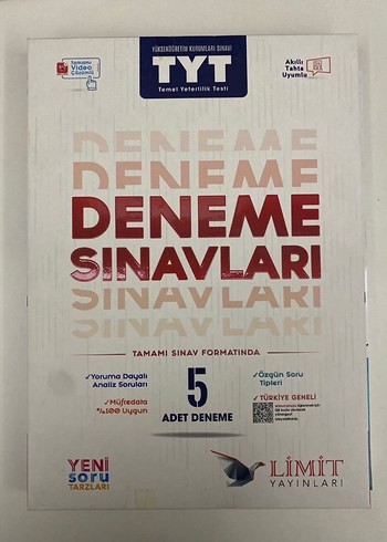 Limit Yayınları TYT Deneme Sınavları - 5 Adet