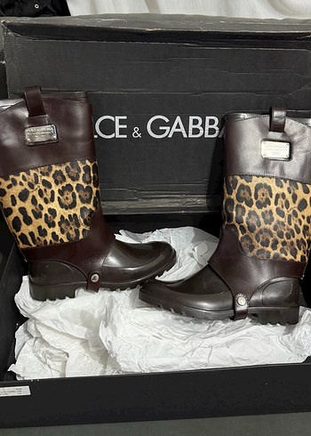 Leopar desenli çıkartılabilen çizme - Görsel 8