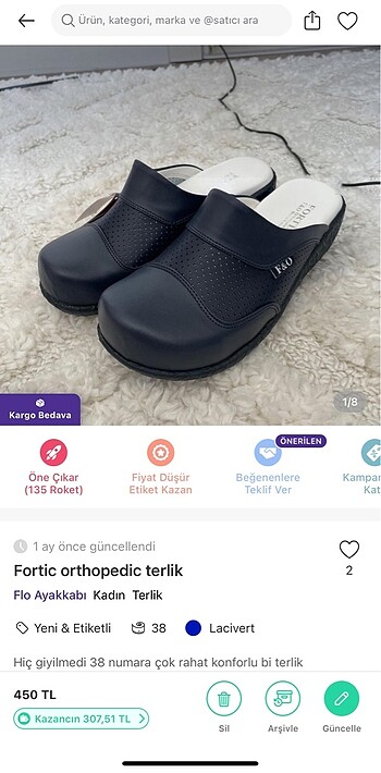 Fortic orthopedik terlik