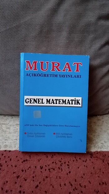 Murat yayınları açıköğretim genel matematik 