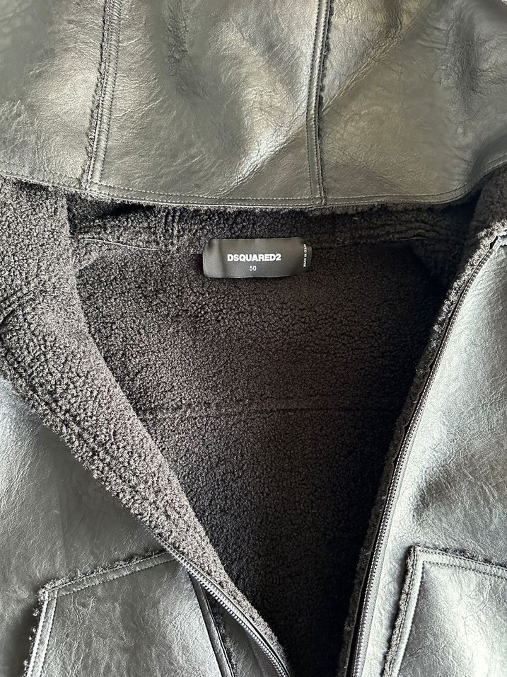 siyah deri ceket - Görsel 4