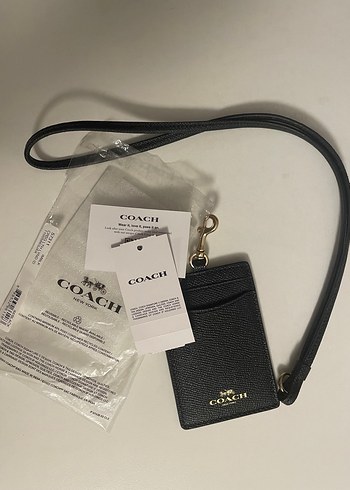 Coach Siyah Deri Kadın Cüzdan - Görsel 2