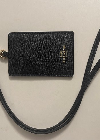 Coach Siyah Deri Kadın Cüzdan - Görsel 5