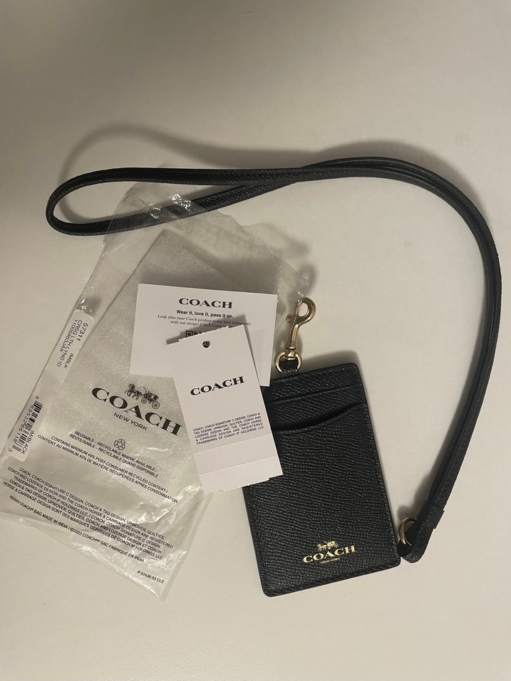 Coach Siyah Deri Kadın Cüzdan - Görsel 2