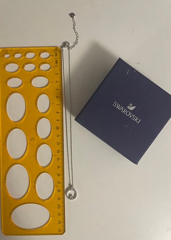 Swarovski Mini Zincir Detaylı Altın Kolye - Görsel 7