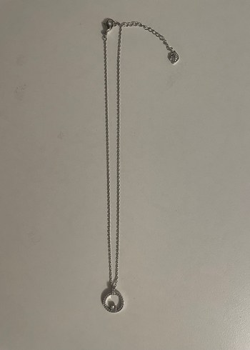 Swarovski Mini Zincir Detaylı Altın Kolye - Görsel 9