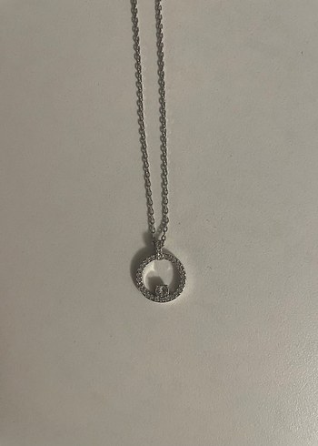 Swarovski Mini Zincir Detaylı Altın Kolye - Görsel 6