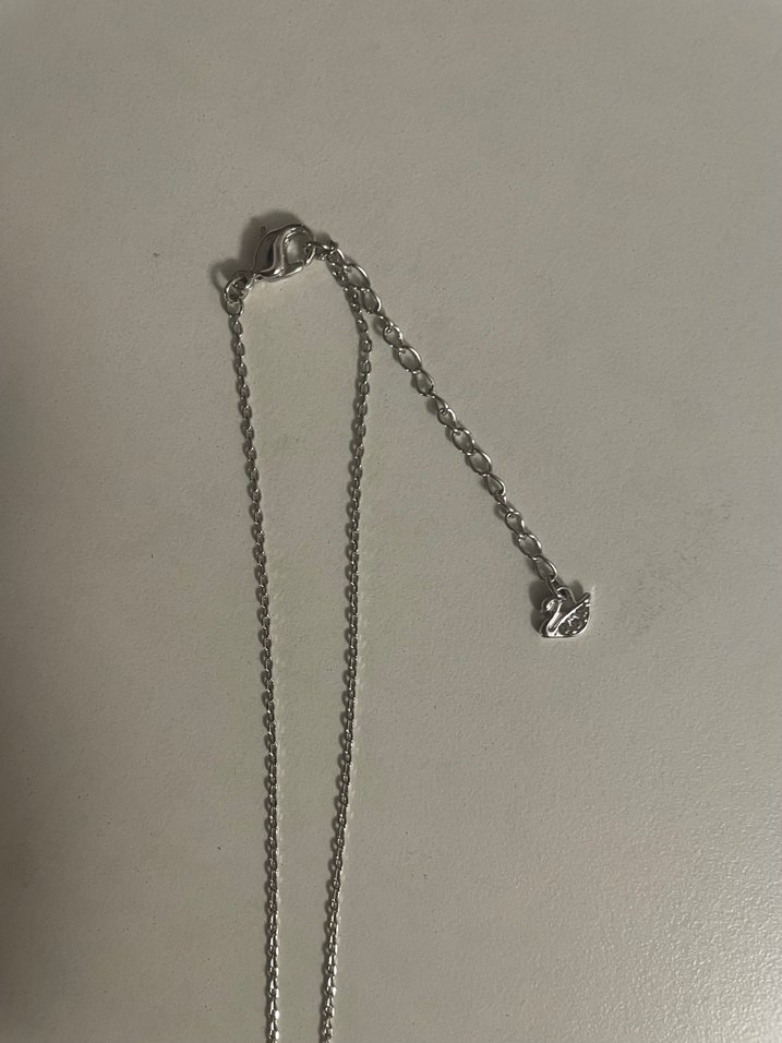 Swarovski Mini Zincir Detaylı Altın Kolye - Görsel 4