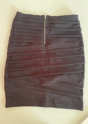 Koton Kadın Pilili Midi Kahverengi Etek - Görsel 3