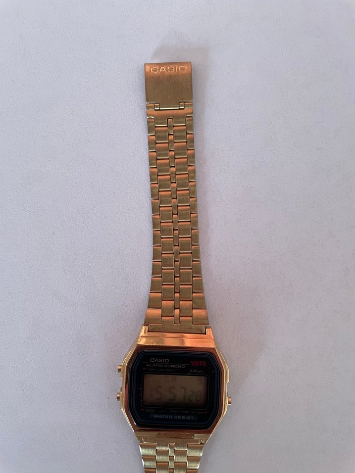 Casio Altın Renk Dijital unisex Kol Saati - Görsel 2