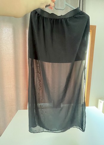 H&M Siyah Uzun Kadın Etek - Görsel 5