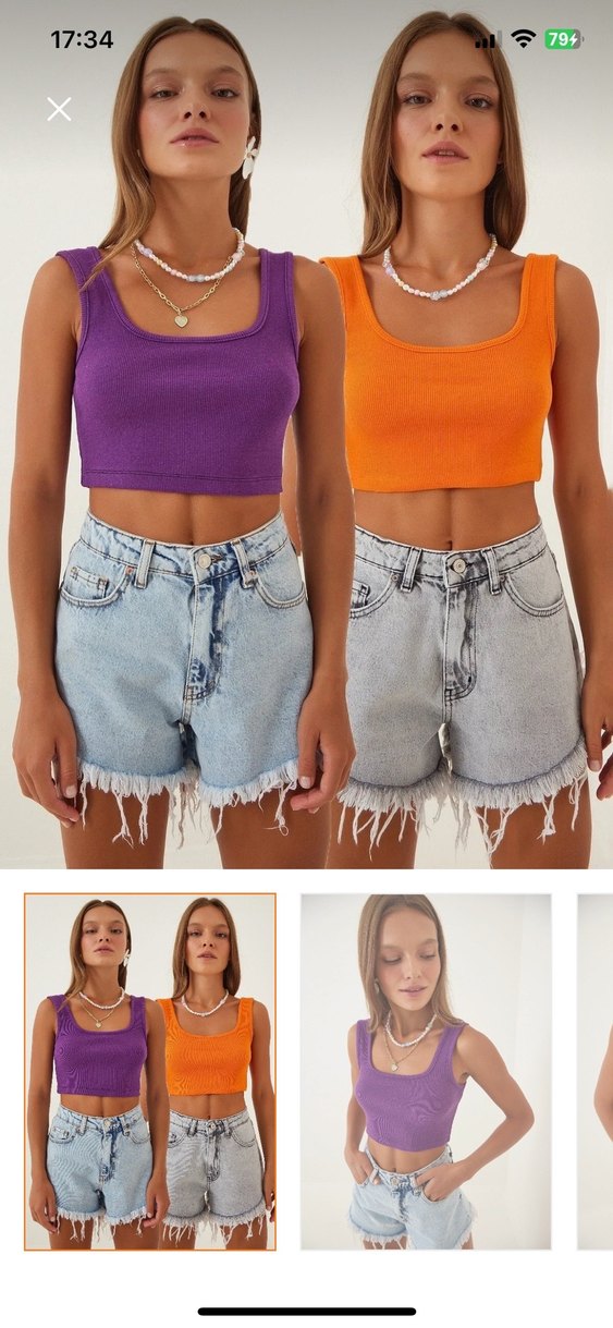 Iki adet  crop Top - Görsel 2