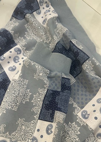 Gri Bohem Desenli Hamile Tişörtü - Görsel 4