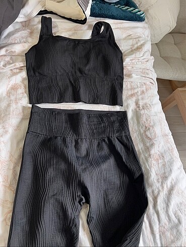 s Beden H&M spor takımı siyah
