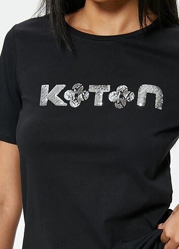 Koton Tişört pamuklu koton etiketli