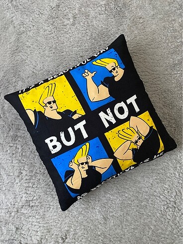 Johnny Bravo Desenli Dijital Baskılı Dekoratif Kırlent Yastık