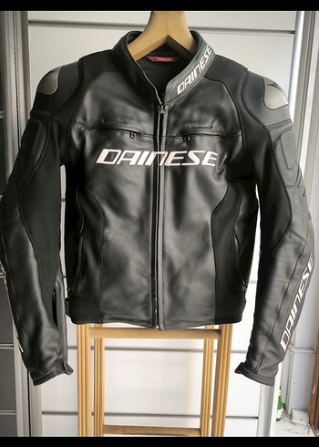 Dainese Siyah Deri Biker Ceket