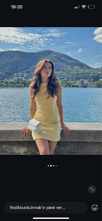 Zara Zara sarı elbise