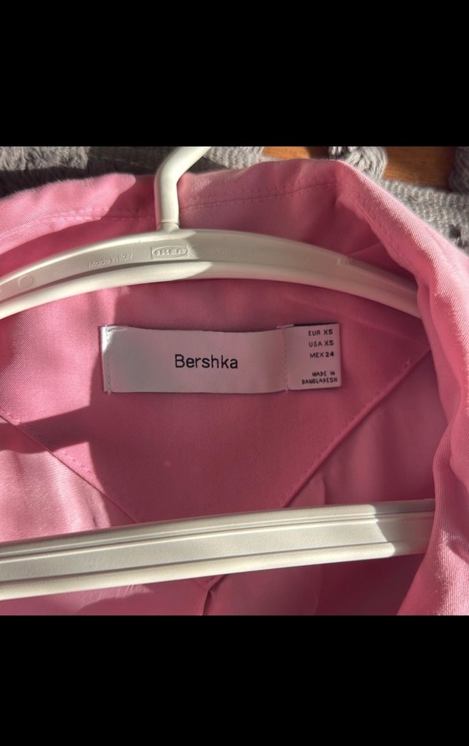 Pembe Düğmeli Kadın Blazer Ceket - Görsel 2