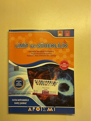 LİMİT VE SÜREKLİLİK APOTEMİ FASİKÜLÜ
