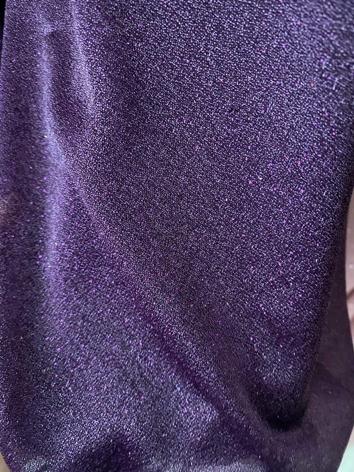 Uzun Mor Drapeli Kadın Abiye Elbise - Görsel 4