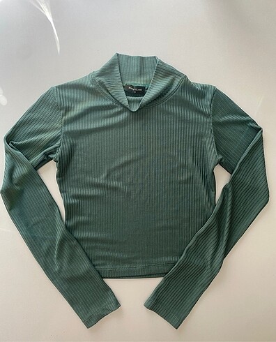 yesil crop bluz