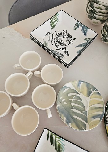 52 parça yemek ve kahvaltı takımı - Görsel 3