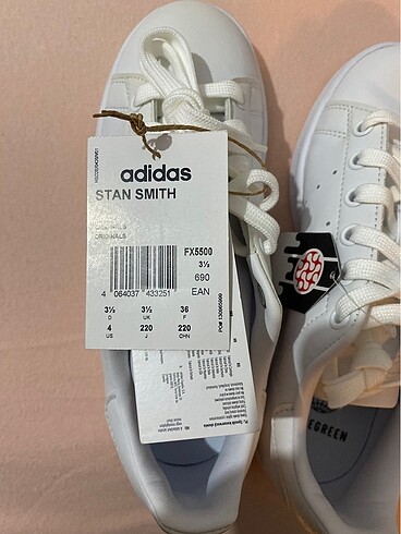 36 Beden beyaz Renk Adidas Stan Smith