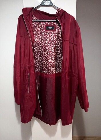 50 Beden bordo Renk Yağmurluk ceket