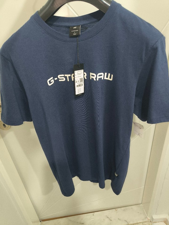 G-Star Raw Erkek Lacivert Denim Tişört — görsel 2/4