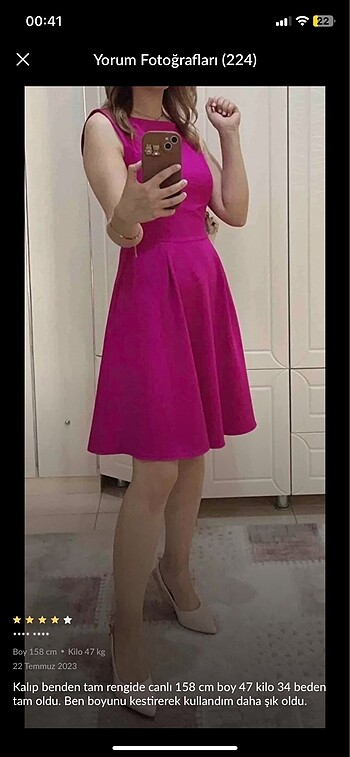 Trendyol & Milla Pembe elbise