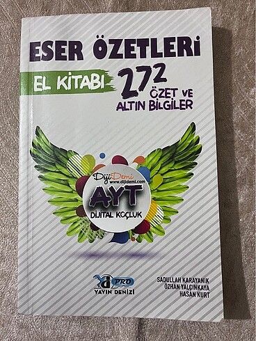 Ayt edebiyat eser özeti kitabı