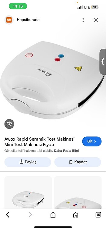 Mini tost manikası